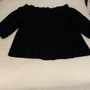Old Navy Black Off-Shoulder Blouse